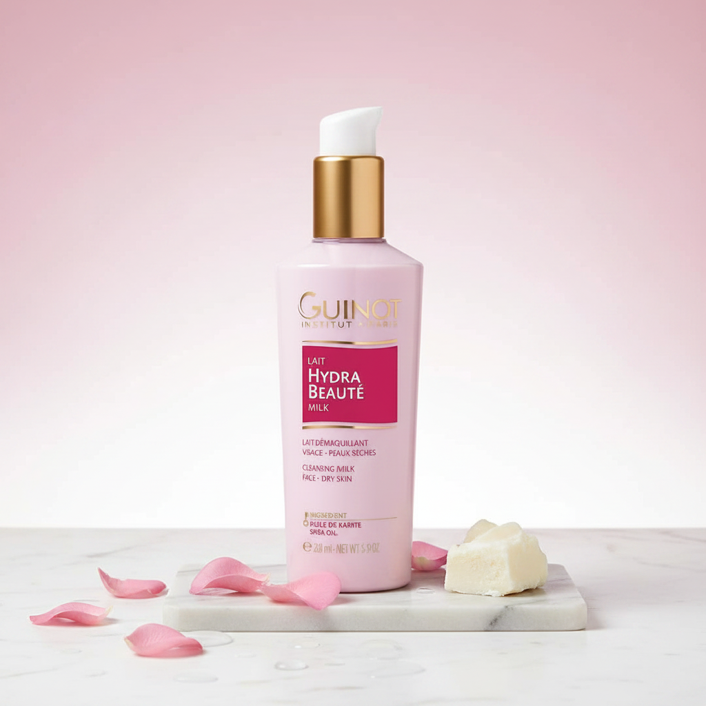 LAIT HYDRA BEAUTÉ Peaux sèches 200ml - Guinot Clinique Esthétique Annie Bélanger