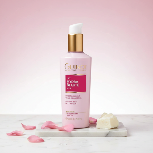 LAIT HYDRA BEAUTÉ   Peaux sèches  200ml - Guinot Clinique Esthétique Annie Bélanger