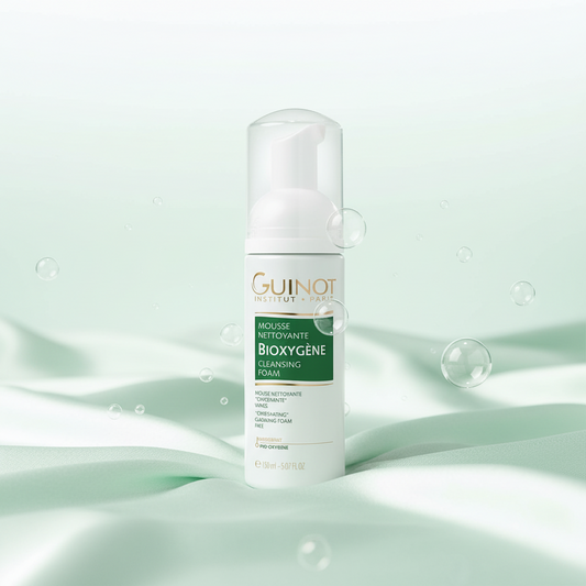 MOUSSE NETTOYANTE BIOXYGENE 150ml - Guinot Clinique Esthétique Annie Bélanger