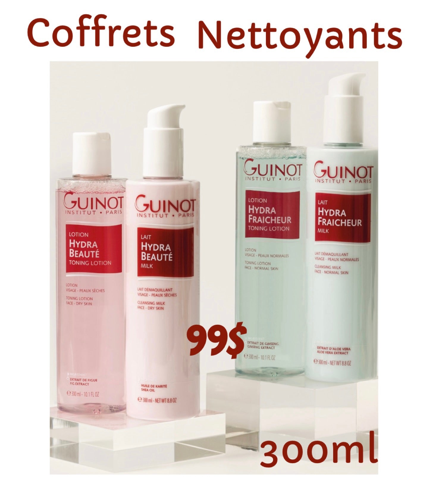 Coffrets nettoyants 300ml Clinique Esthétique Annie Bélanger